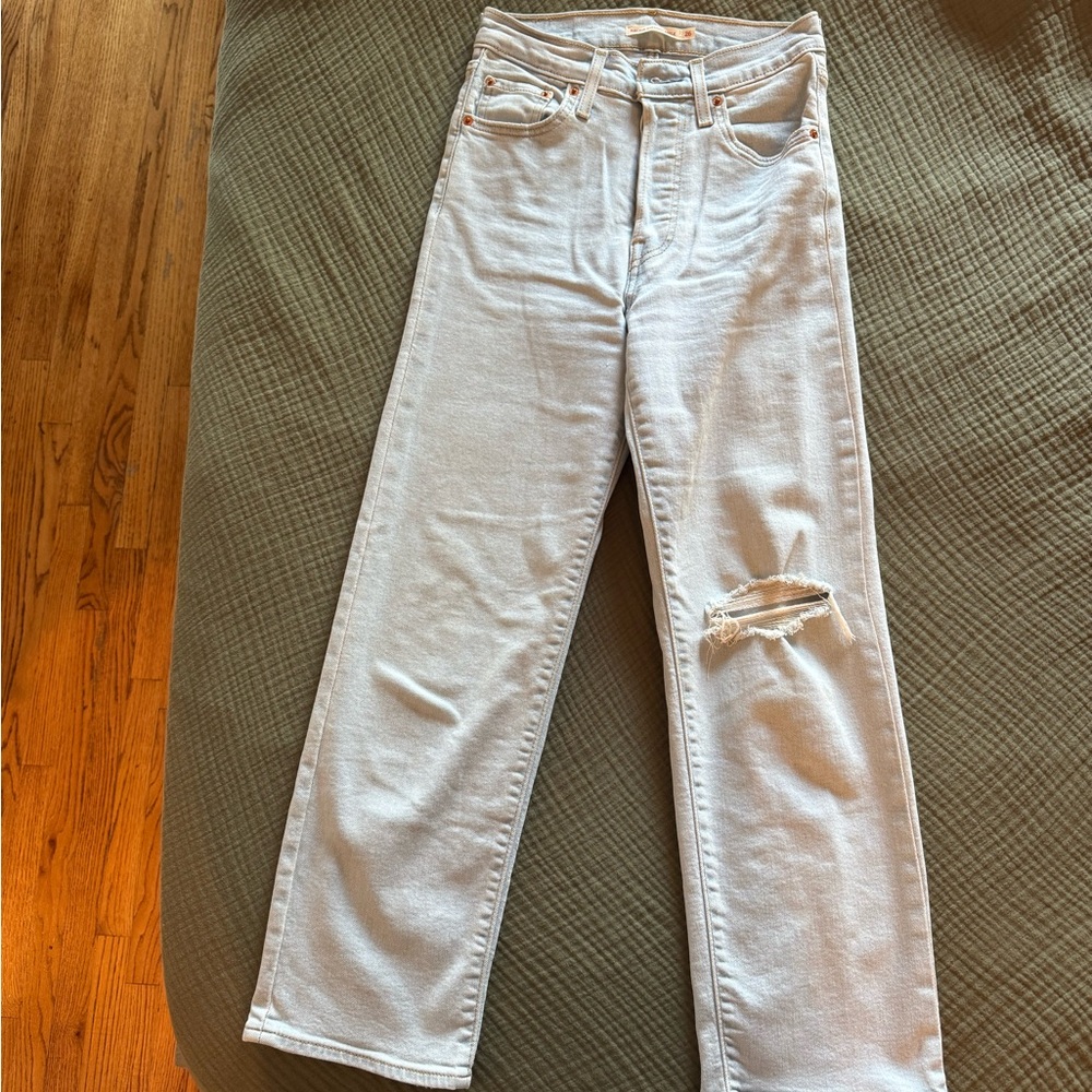 Levi’s high waisted straight ankle